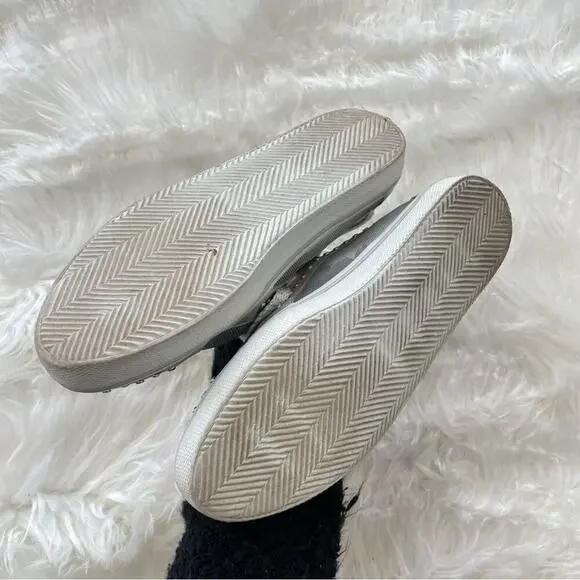 Stuart Weitzman | Women’s Silver Mesh Studded Studs Embellished Sneakers Shoes 7 - Picture 10 of 10